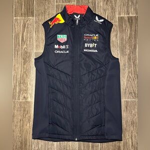 Castore Oracle Red Bull Racing F1 2025 Teamline Hybrid Gilet Vest Navy